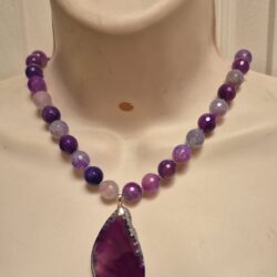 Purple Beaded Necklace
